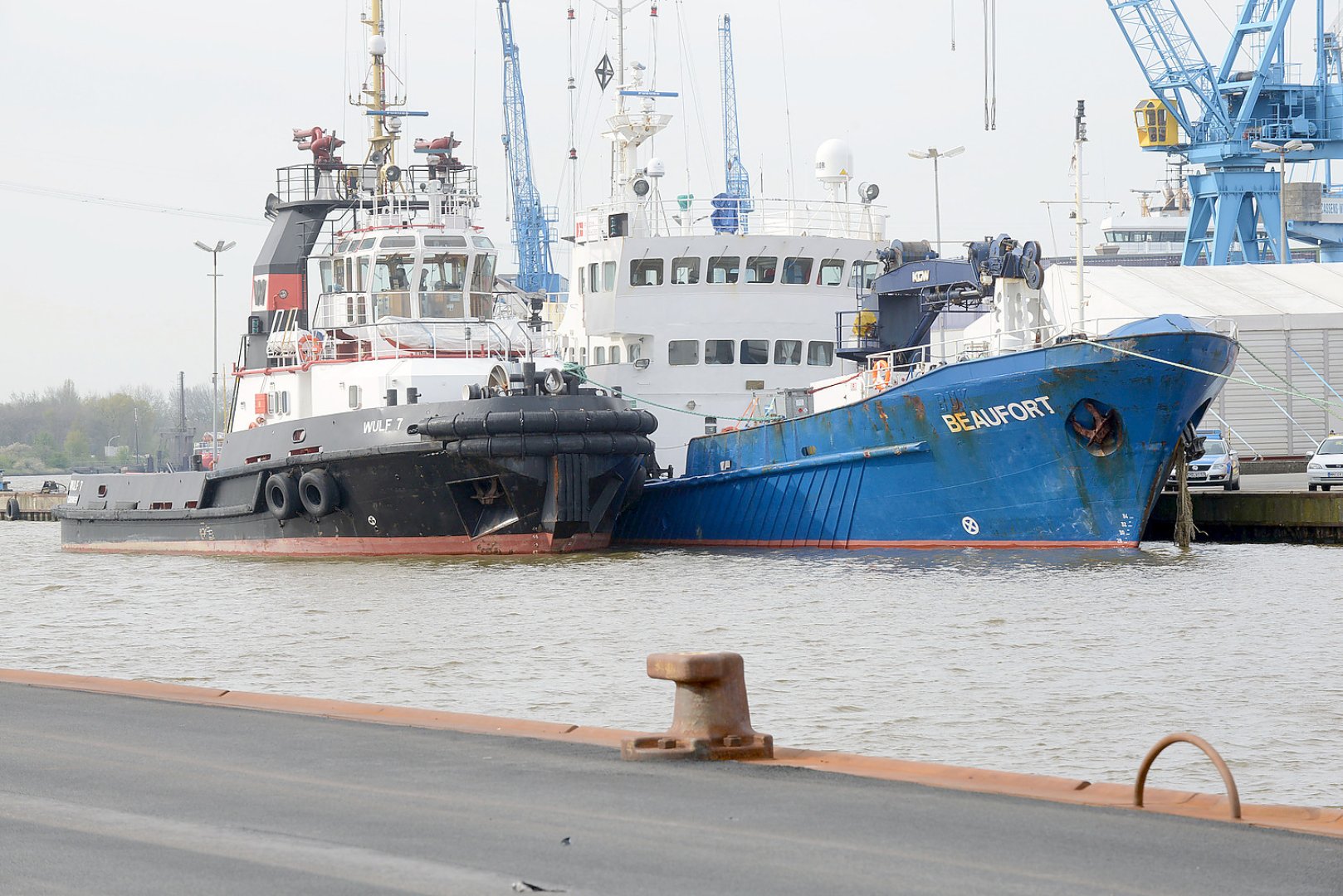 "MS Beaufort" wird in Emden repariert - Bild 1