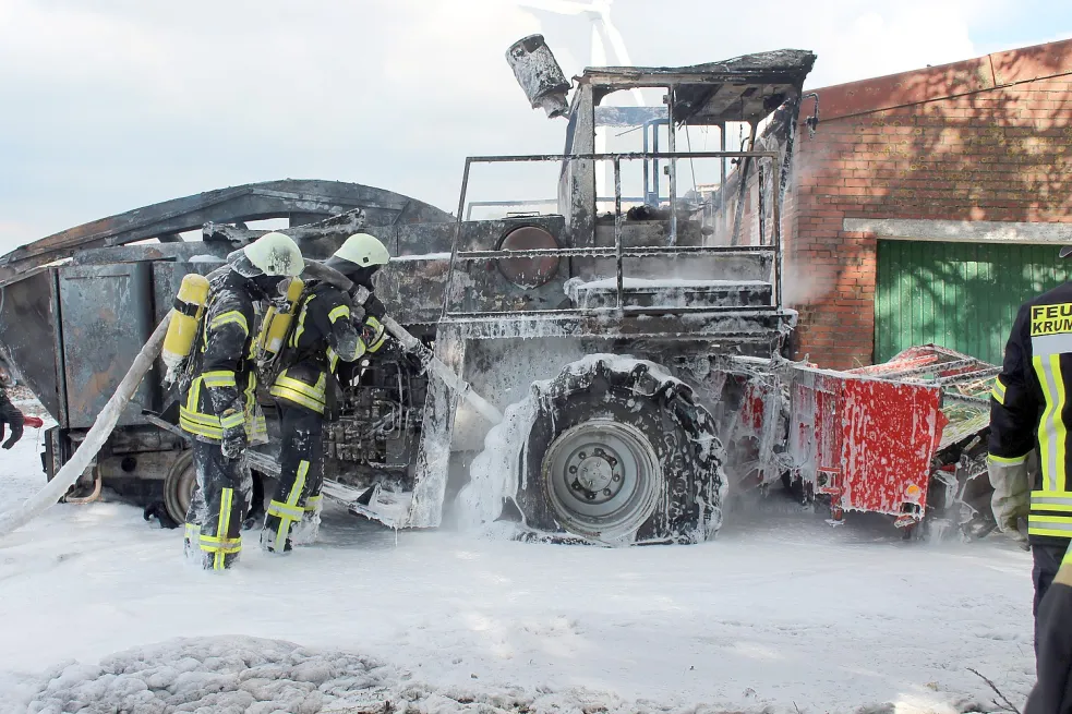 Die Feuerwehr hatte den Brand schnell unter Kontrolle.