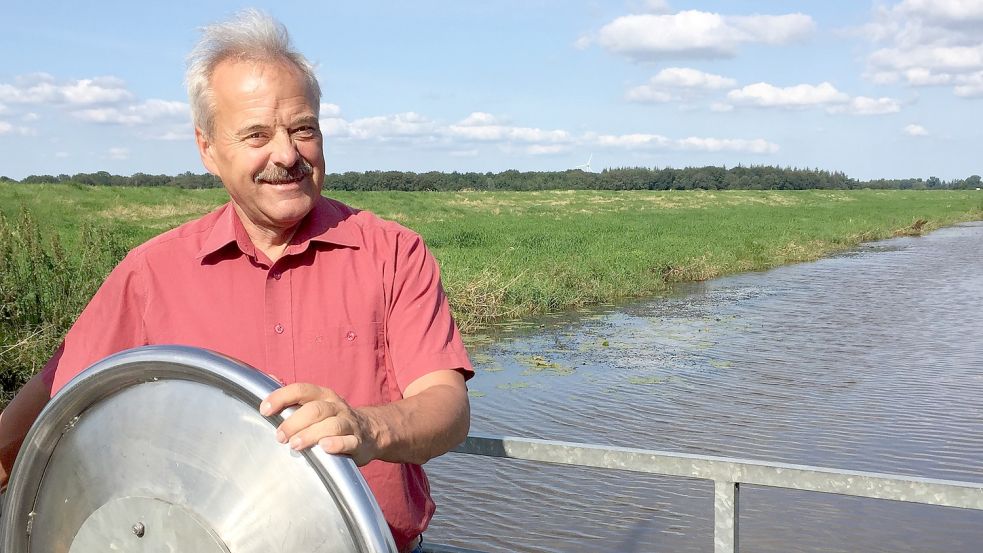 Uwe Themann fährt viel Rad. Die Kurbelfähre in Holtland ist für den Bürgermeister der Samtgemeinde Hesel ein beliebtes Ziel. Foto: Schneider-Berents