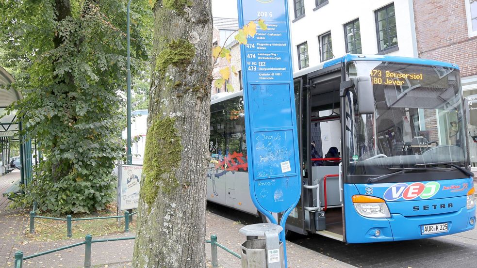 Die Linie 473 der Kreisbahn Aurich war ebenfalls beim ersten Aktionstag am 4. September im Einsatz.