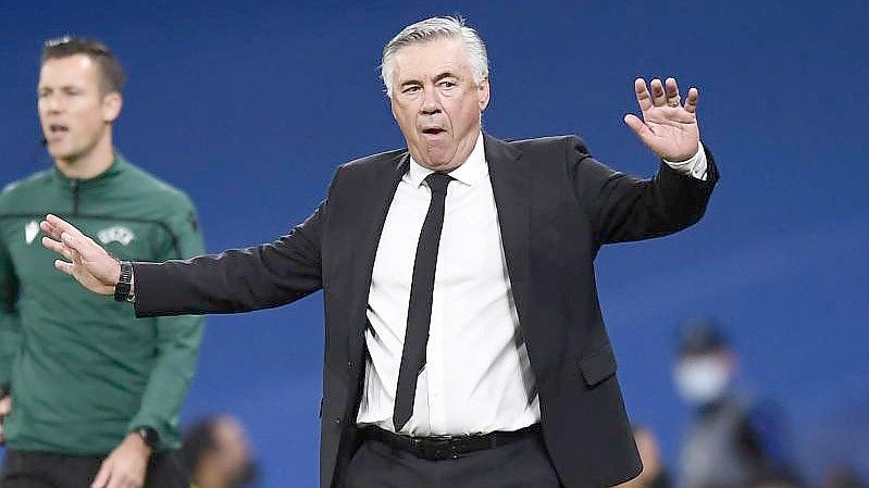 Real-Trainer Carlo Ancelotti war bedient. Foto: Jose Breton/AP/dpa