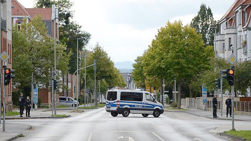 Die Göttinger Innenstadt wurde gesperrt. Foto: Swen Pförtner/dpa