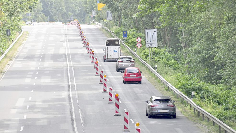 Seit Mitte Juli wird am Stadtring in Leer gebaut. Foto: Archiv