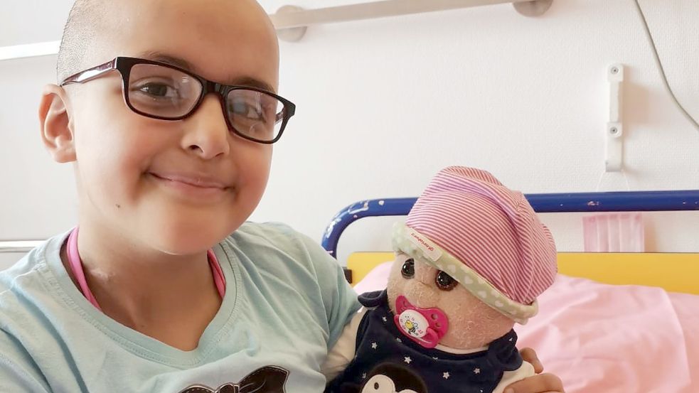 Die siebenjährige Amilia aus Leer sucht dringend einen Stammzellenspender. Foto: privat