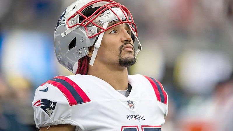 Jakob Johnson und seine New England Patriots holten sich aus den vergangenen fünf Partien vier Siege. Foto: Maximilian Haupt/dpa