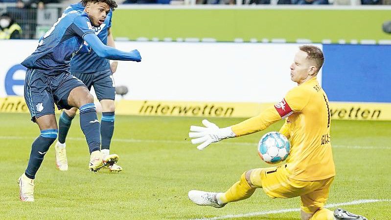 Hoffenheim earbeitete sich vor allem in der ersten Halbzeit viele Chancen. Foto: Uwe Anspach/dpa