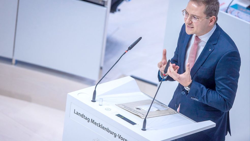 Schwesigs neuer Chef der Staatskanzlei: Patrick Dahlemann (SPD). Foto: Jens Büttner/dpa