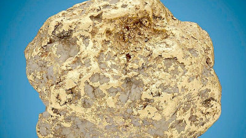 Der sogenannte „Alaska Centennial Gold Nugget“ brachte bei der Auktion 750.000 Dollar ein. Foto: -/Heritage Auctions/dpa