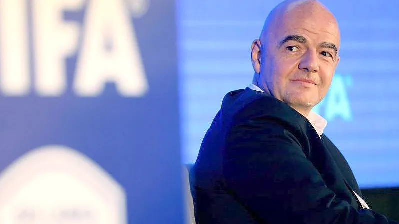 FIFA-Präsident Gianni Infantino nimmt an einer Pressekonferenz teil. Foto: Pradeep Dambarage/ZUMA Press Wire/dpa/Archivbild