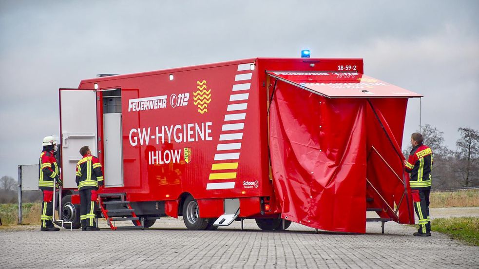 Der Gerätewagen Hygiene ist in Ochtelbur stationiert, kann aber von allen Feuerwehren der Gemeinde Ihlow verwendet werden. Foto: Firma Schoon