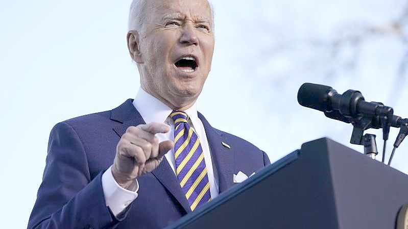 US-Präsident Joe Biden hat die Erstürmung des US-Kapitols als „versuchten Putsch“ bezeichnet. Foto: Patrick Semansky/AP/dpa