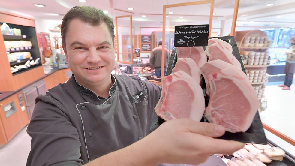 Markus Leggedör, Obermeister der Fleischerinnung sieht durch den Vegetarismus keine Gefahr für Fleischer. Foto: Ortgies