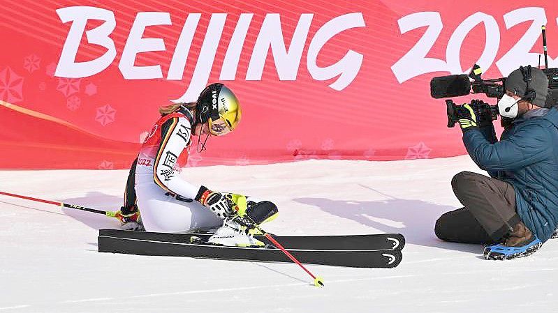 Lena Dürr verpasste eine Medaille im Slalom. Foto: Peter Kneffel/dpa