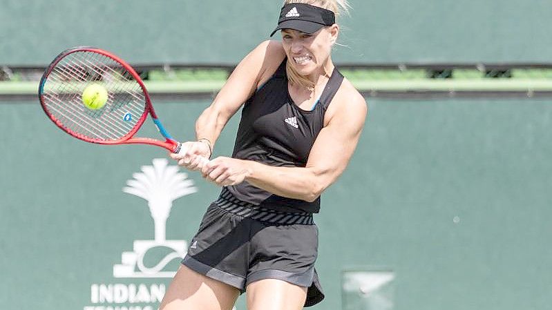 Angelique Kerber trifft nun in der dritten Runde auf die Russin Daria Kasatkina. Foto: Maximilian Haupt/dpa