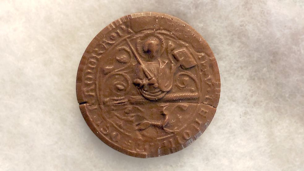 Dieses Siegel von 1400 könnte als Vorlage für die Medaille dienen. Foto: Lüppen