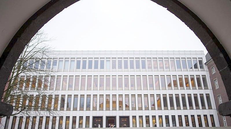 Das Justizzentrum Aachen mit dem Amts- und Landgericht. Foto: Marius Becker/dpa