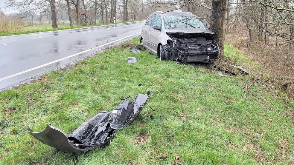 Die Polizei ist zu einem Unfall in Hesel ausgerückt. Foto: Wolters