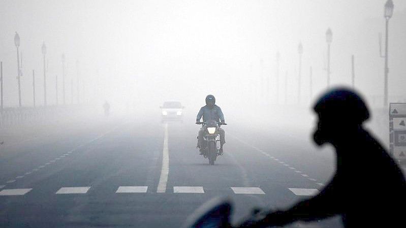 Starker Smog in Neu Delhi. Foto: Partha Sarkar/XinHua/dpa