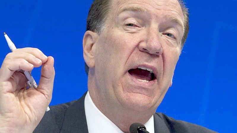 Weltbank-Präsident David Malpass: „Wir müssen die armen Staaten von ihren erdrückenden Schulden befreien.“. Foto: Jose Luis Magana/AP/dpa