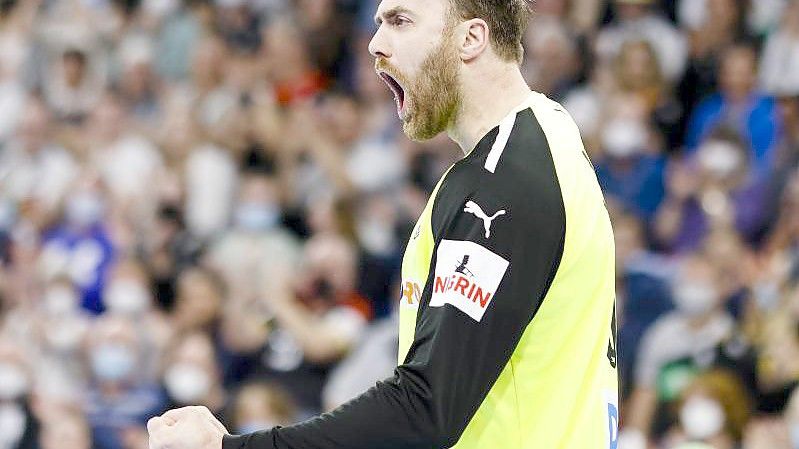 Gelber Hüne im DHB-Tor: Handball-Nationalkeeper Andreas Wolff. Foto: Frank Molter/dpa