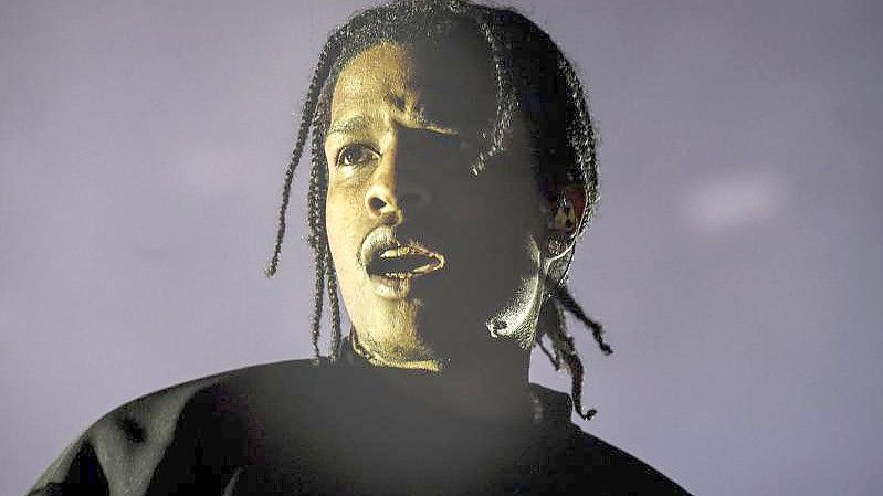 US-Rapper Asap Rocky tritt beim Blockfest-Festival in Finnland auf. Foto: Emmi Korhonen/Lehtikuva/dpa