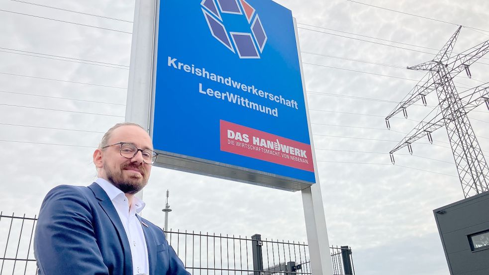 Bastian Wehr, Geschäftsführer der Kreishandwerkerschaft, spricht über die Zukunft und die Pläne. Foto: Kierstein