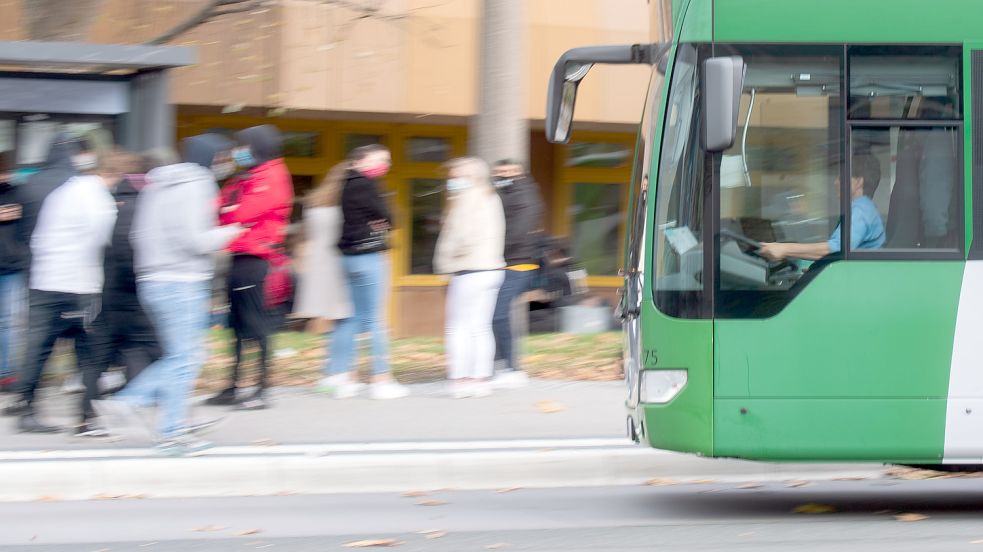 Die Buslinie wird zunächst bis Ende August reaktiviert. Foto: Stratenschulte/DPA