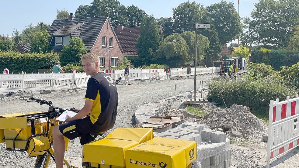 Die Popenser Straße ist seit fast einem Jahr eine Baustelle. Das erschwert auch die Arbeit für die Zusteller. Foto: Boschbach