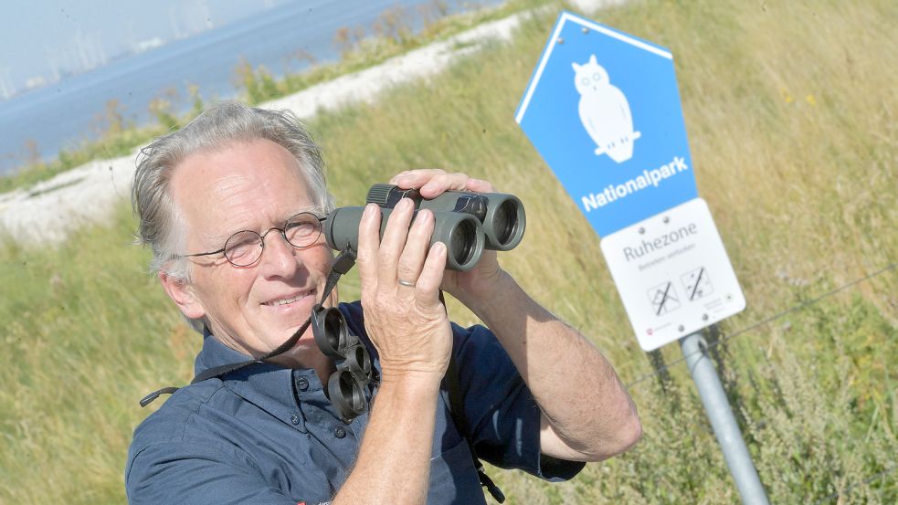 Onno K. Gent ist seit Jahren Ranger im Nationalpark Niedersächsisches Wattenmeer. Fotos: Ortgies