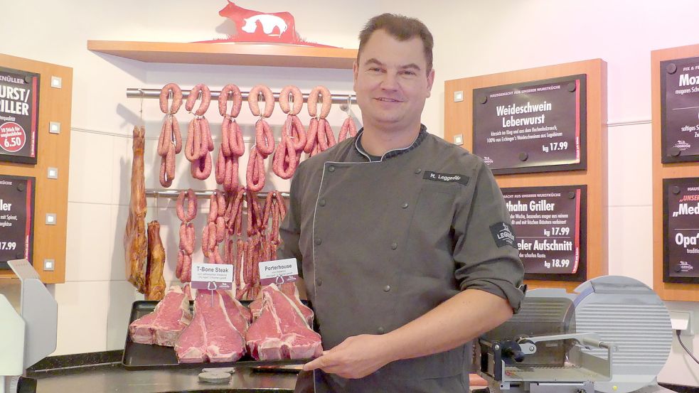 Markus Leggedör führt eine Fleischerei in Weener und ist der Obermeister der Fleischer-Innung Leer. Foto: Gettkowski/Archiv