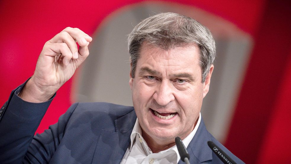 Sorgt derzeit mit einem Versprecher für viel Spott im Internet: CSU-Chef Markus Söder. Foto: dpa/Michael Kappeler