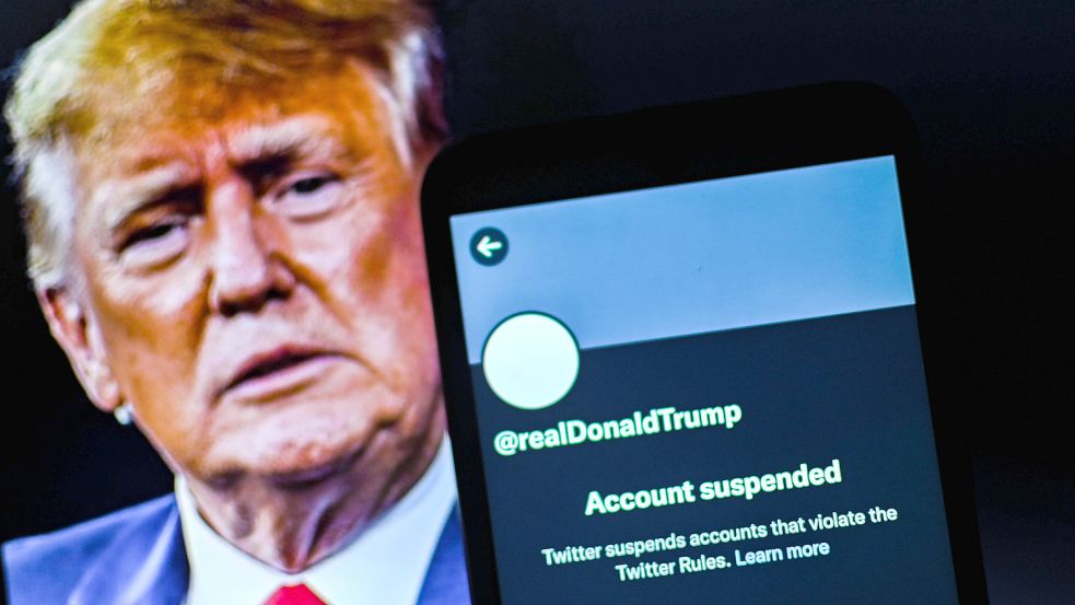 Der ehemalige US-Präsident Donald Trump wurde bei Twitter gesperrt. Foto: imago images/ZUMA Wire