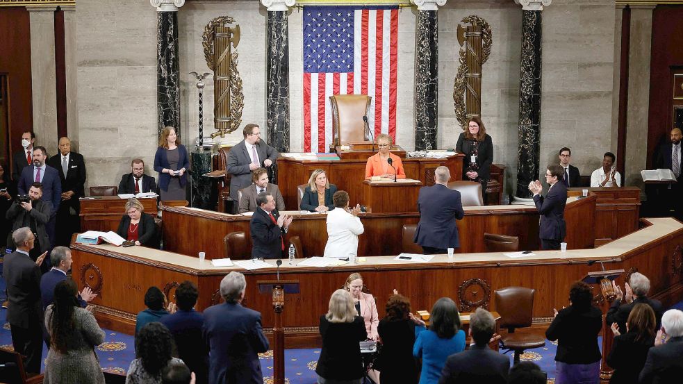 Das Repräsentantenhaus versucht momentan, einen Sprecher zu wählen. Foto: AFP/ANNA MONEYMAKER