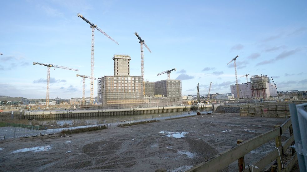 Wohnungsbau in der Hafencity zwischen Baakenhafen und Elbbrücken. Foto: Marcus Brandt