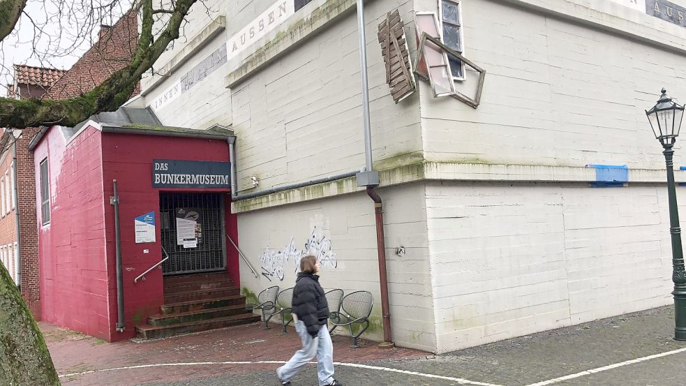 Authentischer Ort: Das Museum befindet sich in dem ehemaligen Luftschutzbunker an der Holzsägerstraße. Vor der Schließung im Herbst 2020 zählte es etwa 17.000 Besucherinnen und Besucher pro Saison. Foto: H. Müller