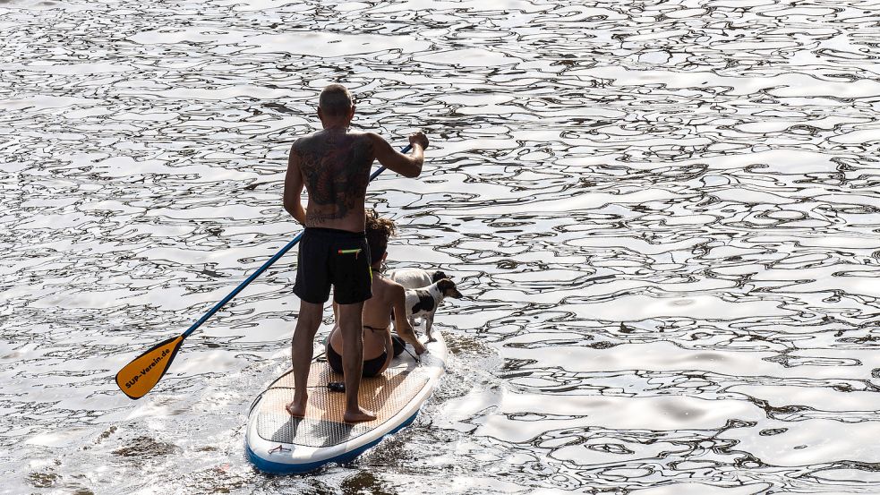 Stand-Up-Paddling-Bord erfreut sich großer Beliebtheit. Foto: Rumpenhorst/DPA