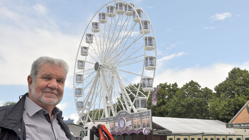 Platzmeister Dieter Kramer sagt, die Schausteller haben es zunehmend schwer, Personal für die Nachtschichten auf Festen wie dem Esenser Schützenfest zu begeistern. Foto: Ullrich