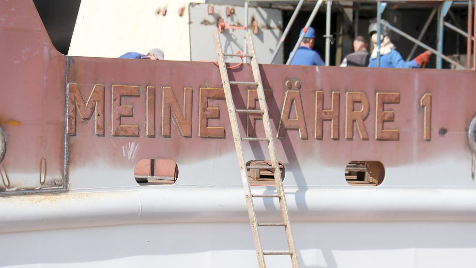 Die Fähre wird in Groningen gebaut. Foto: Bartels / dpa