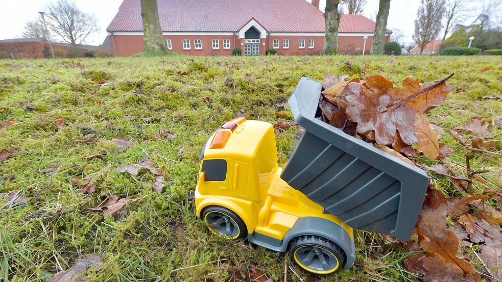 An der Grundschule Holtland wird an einer neuen Mensa gebaut. Foto: Ortgies/Archiv