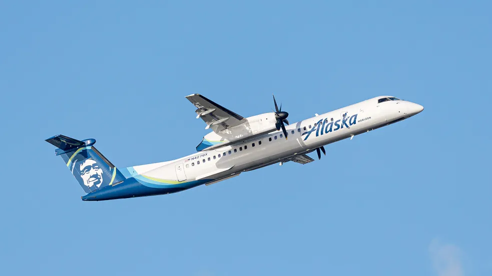 Zu einem ernsten Zwischenfall kam es auf einem Linienflug der zur Alaska Airlines gehörenden Tochter Horizon Air in den USA. Foto: imago images/ZUMA Wire