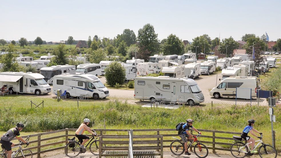 In Ditzum waren die Camper auch schon. Foto: Wolters/Archiv