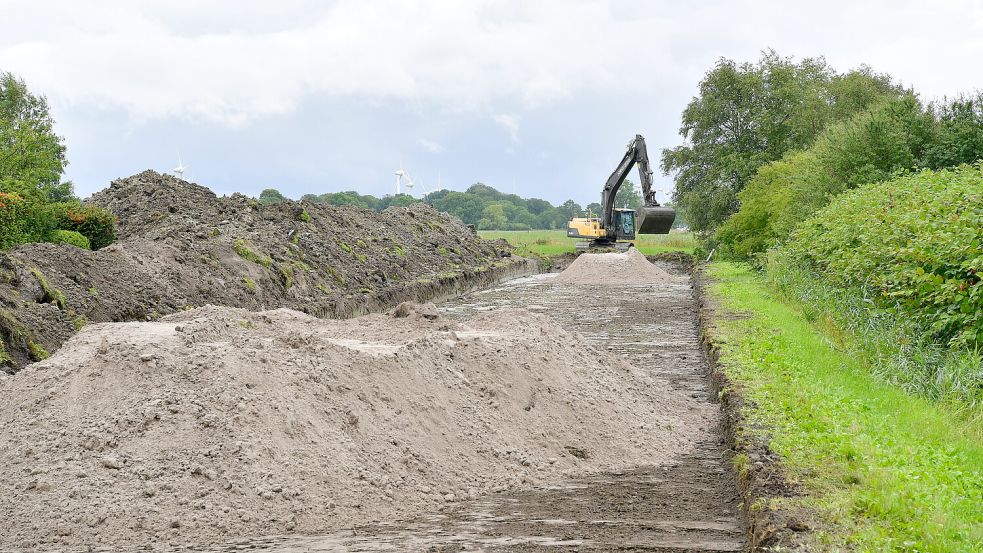 Im Sommer wurden die Gründungsarbeiten auf dem Grundstück des künftigen Feuerwehrhauses-Ost durchgeführt. Foto: Archiv/Wagenaar