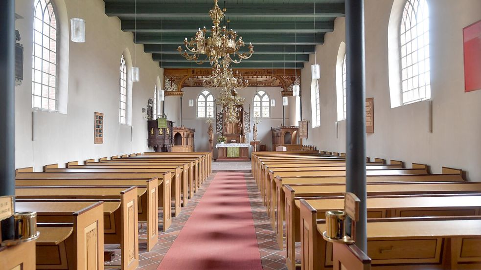 Ein Blick ins Innere der Petrus-und-Paulus-Kirche Timmel. Hier ist für 2024 ein Jonas-Eilers-Gottesdienst geplant. Foto: Ortgies