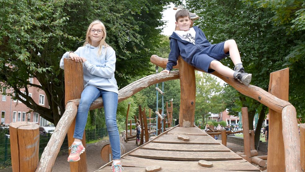 Der Spielplatz am Stephansplatz ist beliebt. Aber: Auf ihm stehen viele Spielgeräte aus Holz, die mittlerweile abgängig sind. Foto: Hanssen/Archiv