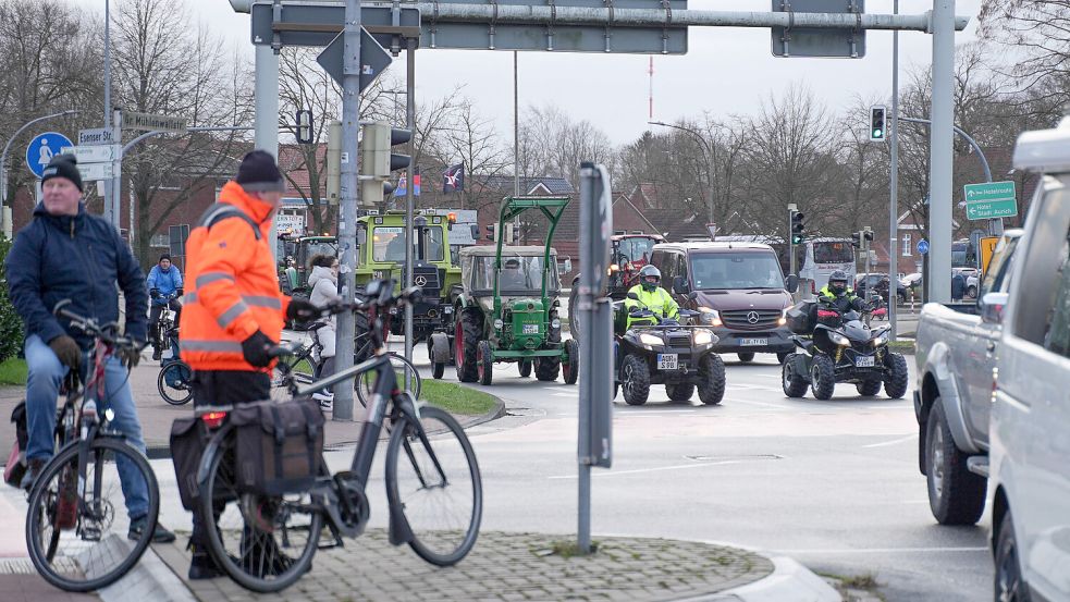 Auf der Pferdemarktkreuzung ging nichts mehr. Fotos: Vortanz