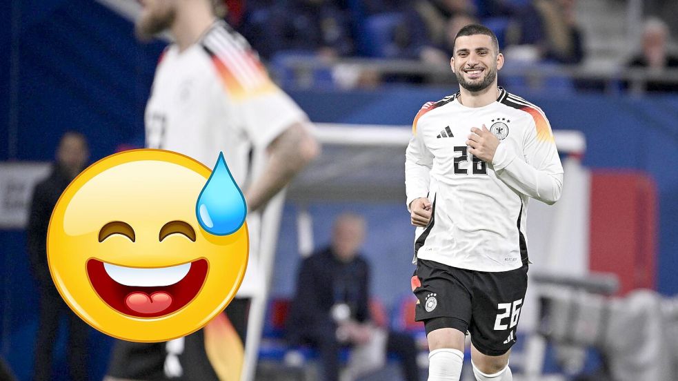 Deniz Undav hat gut lachen: Er zählt zum DFB-Aufgebot für die anstehende Europameisterschaft. Foto: Imago/Bildbearbeitung: ZGO