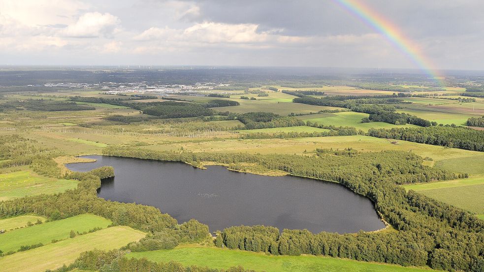 Das Theikenmeer im Naturpark Hümmling im Emsland. Foto: dpa/NABU/Andreas Schüring