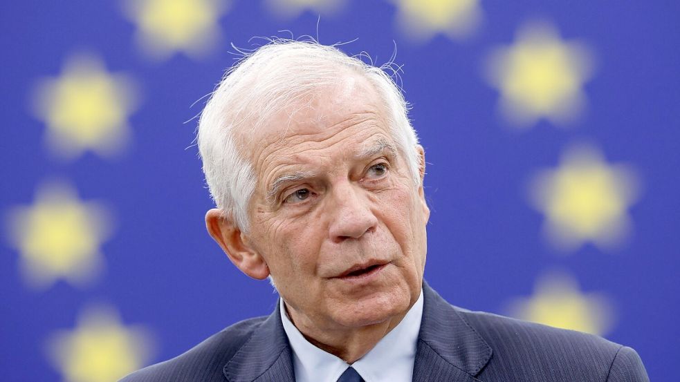 Der EU-Außenbeauftragte Josep Borrell: Die EU fordert Israel auf, die Militäroperation in Rafah zu beenden. Foto: Jean-Francois Badias/AP/dpa