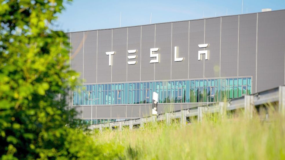 Gemeindevertreter von Grünheide hatten am Donnerstagabend einen Bebauungsplan beschlossen, der den Weg für eine Erweiterung des Tesla-Werkes freimacht. Foto: Soeren Stache/dpa