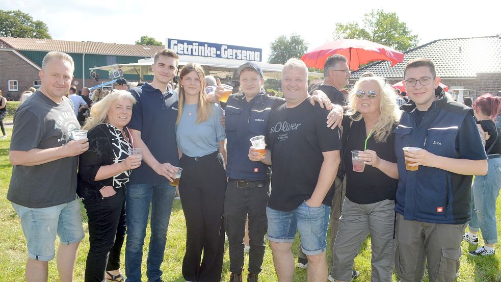 Auch diese Gruppe hatte Spaß auf der „Holter Pfingstwiese“.